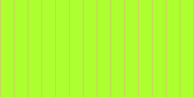 Green yellow, #eba393 vertical lines, two pixels wide, fifty-five pixels apart