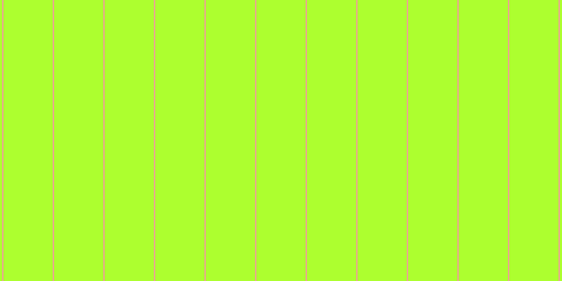 Green yellow, #eba393 vertical lines, two pixels wide, seventy pixels apart