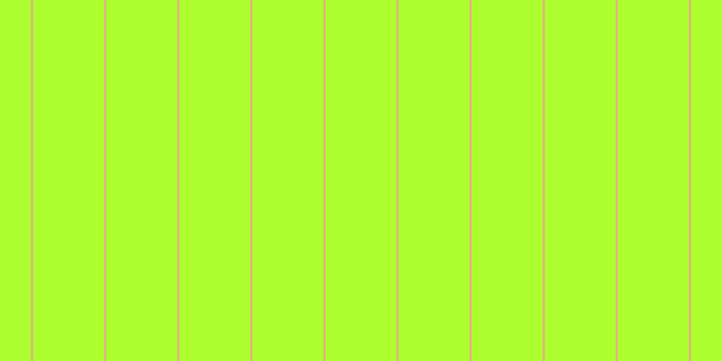 Green yellow, #eba393 vertical lines, two pixels wide, seventy-nine pixels apart