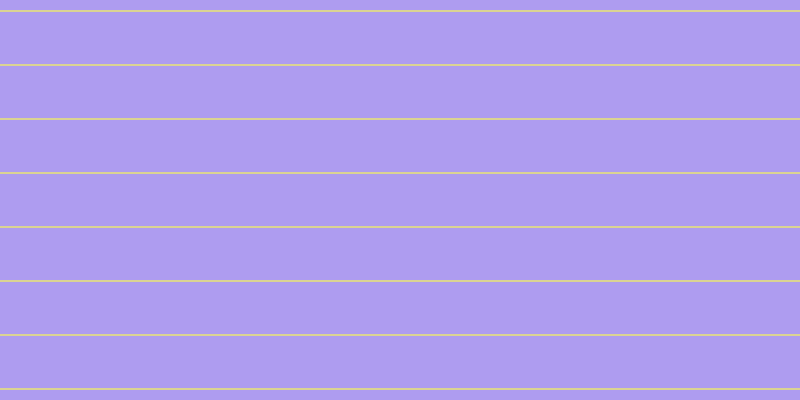 #ae9cf0, #dbd393 horizontal lines, two pixels wide, fifty-two pixels apart