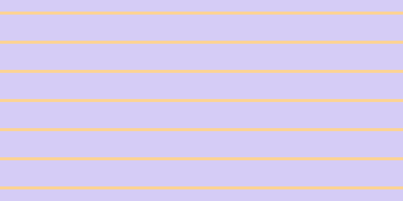 #ae9cf0 (50%), #fcd393 horizontal lines, six pixels wide, fifty-two pixels apart