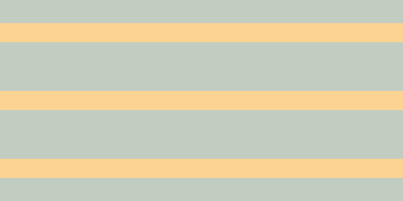 #aebdae (75%), #fcd393 horizontal lines, thirty-eight pixels wide, ninety-seven pixels apart