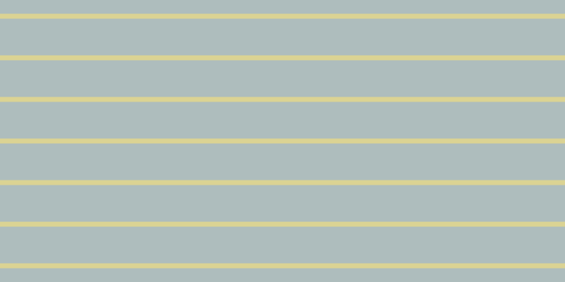 #aebdbd, #dbd393 horizontal lines, seven pixels wide, fifty-two pixels apart