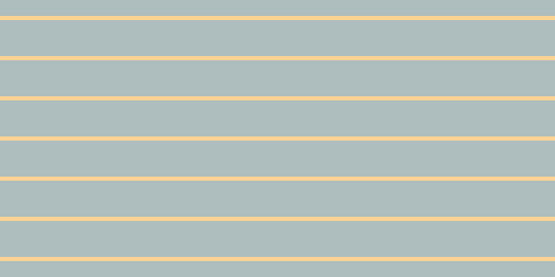 #aebdbd, #fcd393 horizontal lines, six pixels wide, fifty-two pixels apart