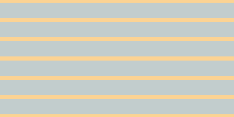 #aebdbd (75%), #fcd393 horizontal lines, fourteen pixels wide, fifty-two pixels apart