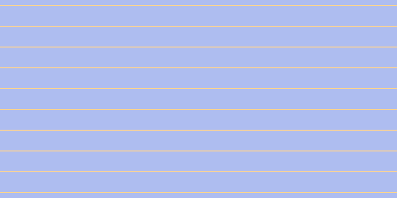 #aebdf0, #fcd393 horizontal lines, two pixels wide, forty pixels apart