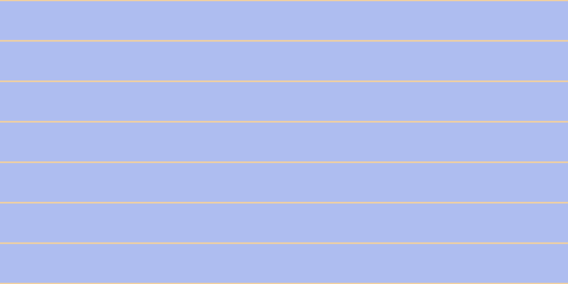 #aebdf0, #fcd393 horizontal lines, two pixels wide, fifty-five pixels apart