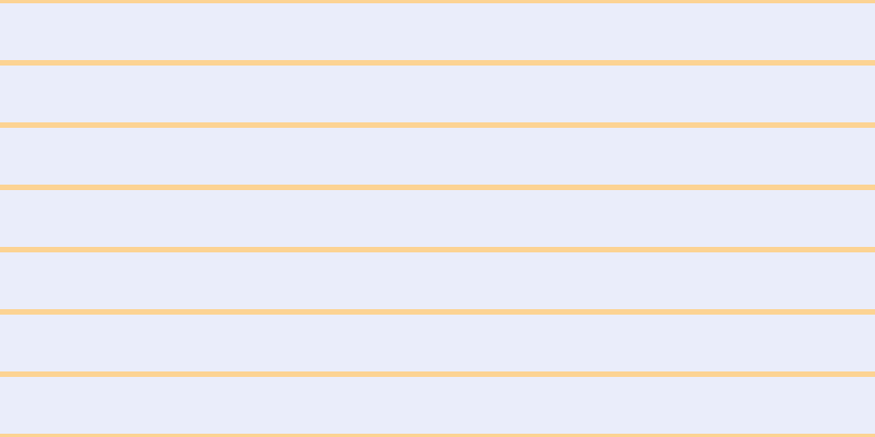 #aebdf0 (25%), #fcd393 horizontal lines, five pixels wide, fifty-two pixels apart
