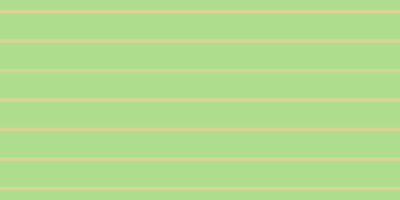 #aede8d, #dbd393 horizontal lines, seven pixels wide, fifty-two pixels apart