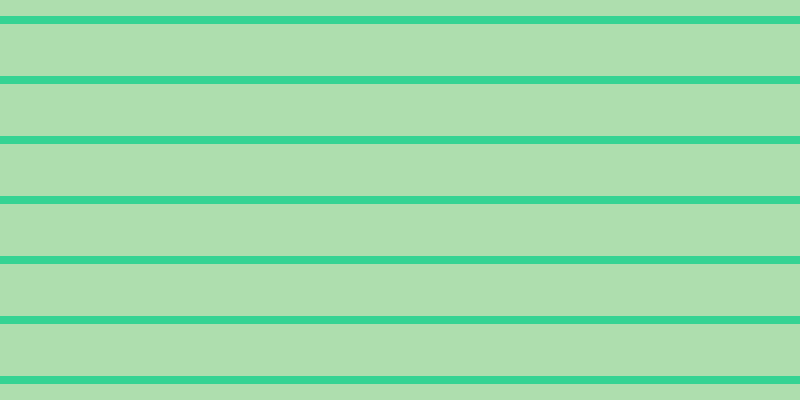 #aedeae, #36d393 horizontal lines, eight pixels wide, fifty-two pixels apart