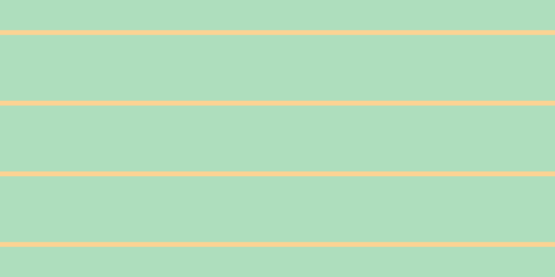 #aedebd, #fcd393 horizontal lines, seven pixels wide, ninety-five pixels apart