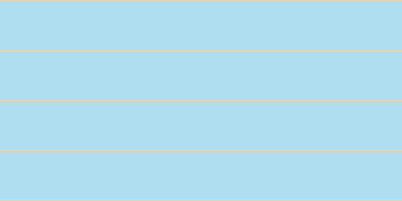 #aedef0, #fcd393 horizontal lines, two pixels wide, ninety-seven pixels apart