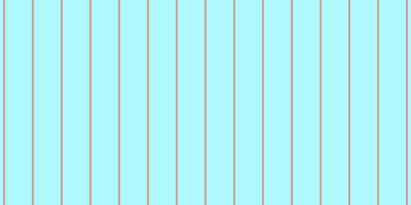 #aef8ff, #caa393 vertical lines, four pixels wide, fifty-two pixels apart