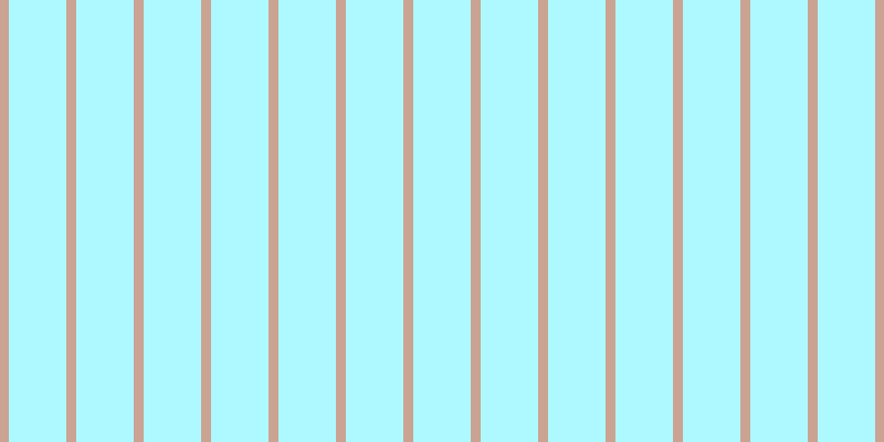 #aef8ff, #caa393 vertical lines, nine pixels wide, fifty-two pixels apart
