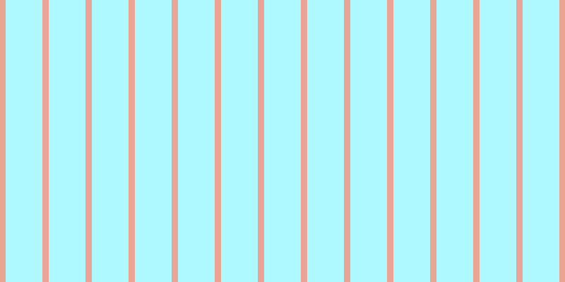 #aef8ff, #eba393 vertical lines, nine pixels wide, fifty-two pixels apart