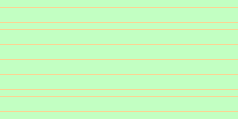 #aeffae (75%), #fcd393 horizontal lines, two pixels wide, twenty-three pixels apart