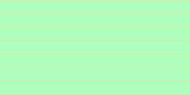 #aeffbd, #fcd393 horizontal lines, two pixels wide, fifty-five pixels apart