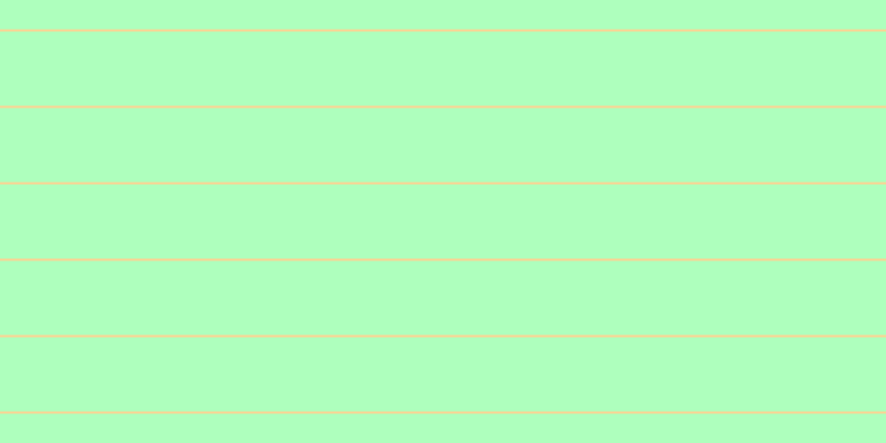 #aeffbd, #fcd393 horizontal lines, two pixels wide, sixty-seven pixels apart