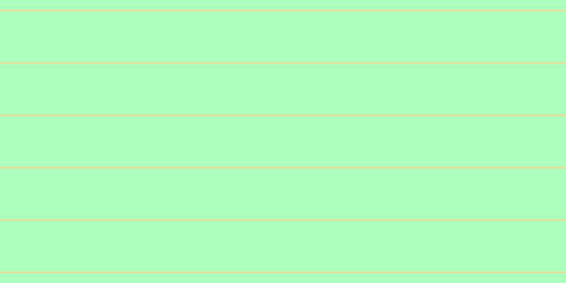 #aeffbd, #fcd393 horizontal lines, two pixels wide, seventy-two pixels apart
