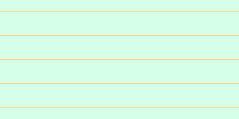 #aeffcf (50%), #fcd393 horizontal lines, two pixels wide, seventy-nine pixels apart