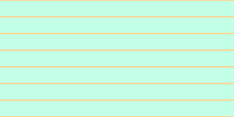 #aeffde (75%), #fcd393 horizontal lines, five pixels wide, fifty-two pixels apart