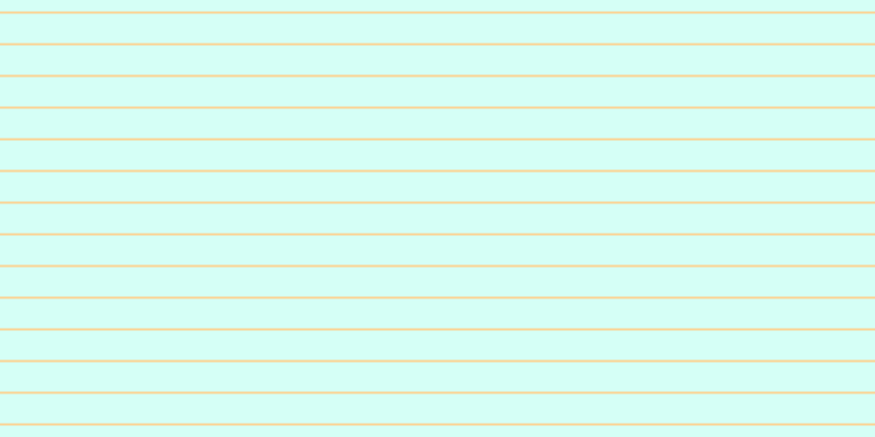 #aefff0 (50%), #fcd393 horizontal lines, two pixels wide, twenty-seven pixels apart