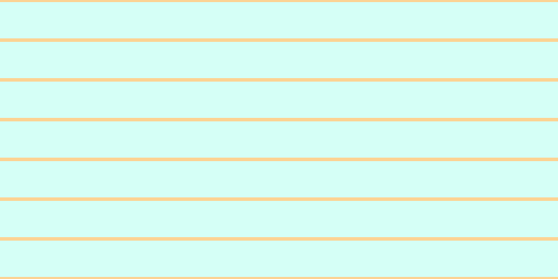 #aefff0 (50%), #fcd393 horizontal lines, five pixels wide, fifty-two pixels apart