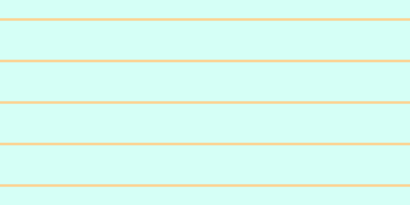 #aefff0 (50%), #fcd393 horizontal lines, five pixels wide, seventy-six pixels apart