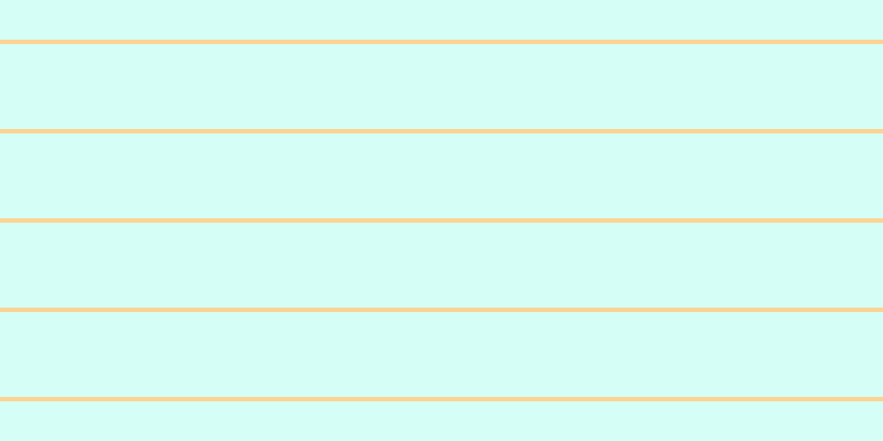 #aefff0 (50%), #fcd393 horizontal lines, four pixels wide, seventy-seven pixels apart