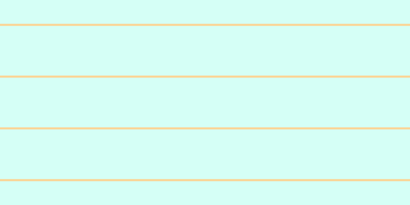 #aefff0 (50%), #fcd393 horizontal lines, four pixels wide, ninety-seven pixels apart