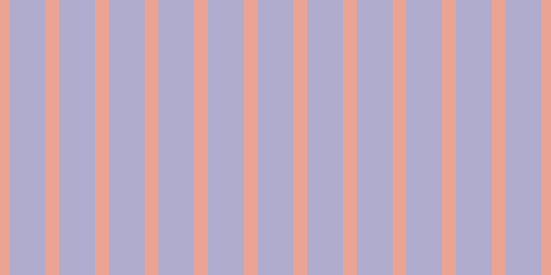 #afaccd, #eba393 vertical lines, twenty pixels wide, fifty-two pixels apart
