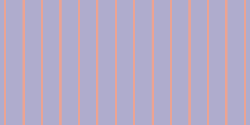 #afaccd, #eba393 vertical lines, seven pixels wide, fifty-two pixels apart