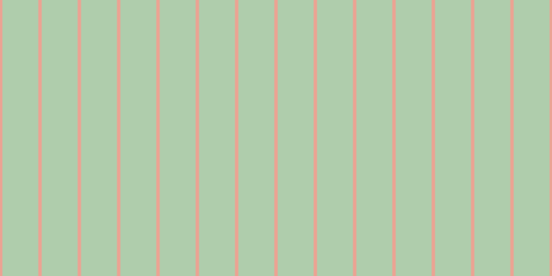#afcdac, #eba393 vertical lines, five pixels wide, fifty-two pixels apart