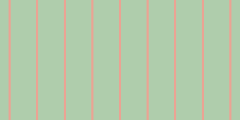 #afcdac, #eba393 vertical lines, seven pixels wide, eighty-five pixels apart