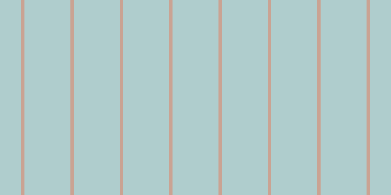 #afcdcd, #caa393 vertical lines, seven pixels wide, ninety-four pixels apart