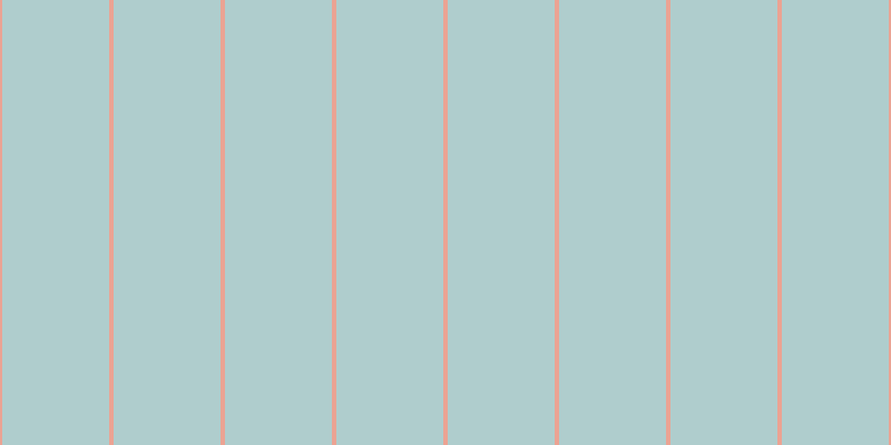 #afcdcd, #eba393 vertical lines, four pixels wide, ninety-six pixels apart