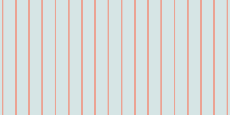 #afcdcd (50%), #eba393 vertical lines, six pixels wide, forty pixels apart