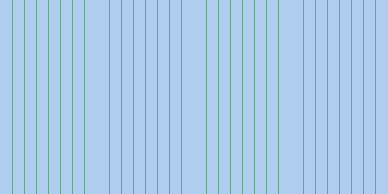 #afcdee, #67a393 vertical lines, two pixels wide, twenty-three pixels apart