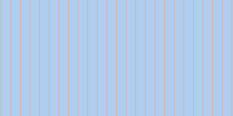 #afcdee, #eba393 vertical lines, two pixels wide, thirty-one pixels apart