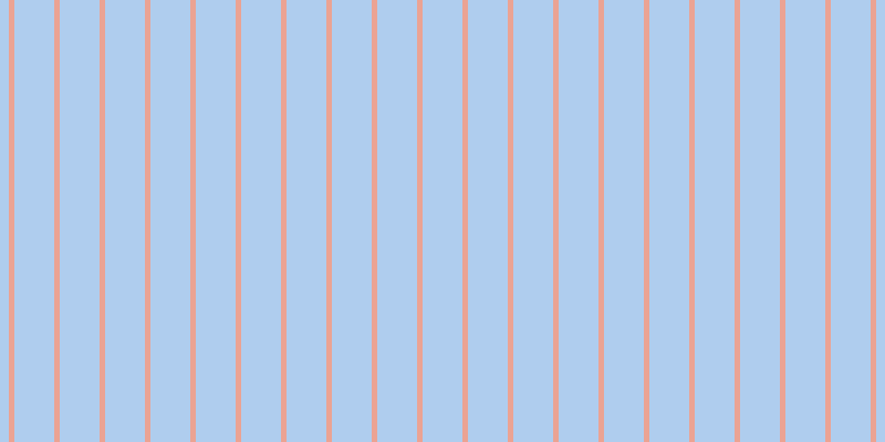 #afcdee, #eba393 vertical lines, five pixels wide, thirty-six pixels apart