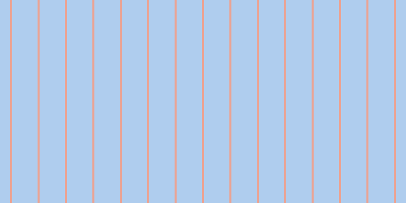 #afcdee, #eba393 vertical lines, four pixels wide, fifty pixels apart