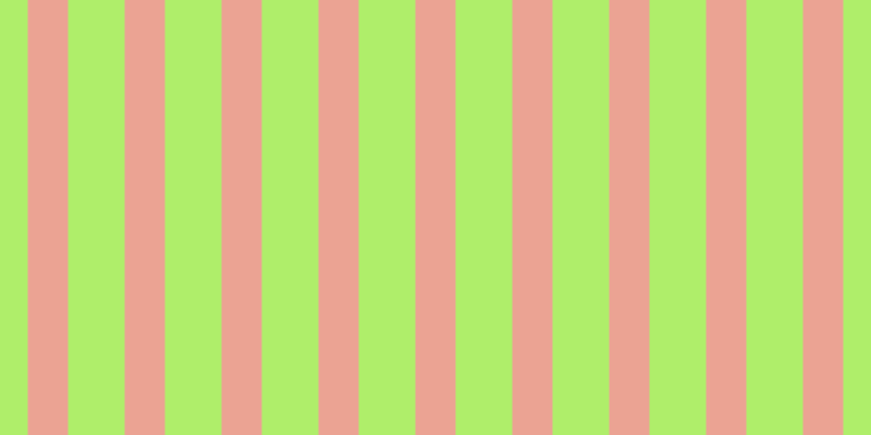#afee6a, #eba393 vertical lines, thirty-seven pixels wide, fifty-two pixels apart