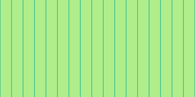 #afee8b, #04a393 vertical lines, two pixels wide, forty-five pixels apart