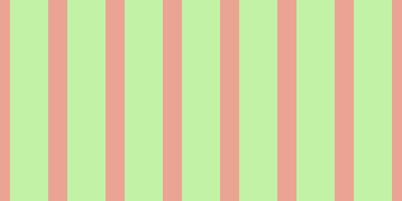 #afee8b (75%), #eba393 vertical lines, thirty-eight pixels wide, seventy-six pixels apart