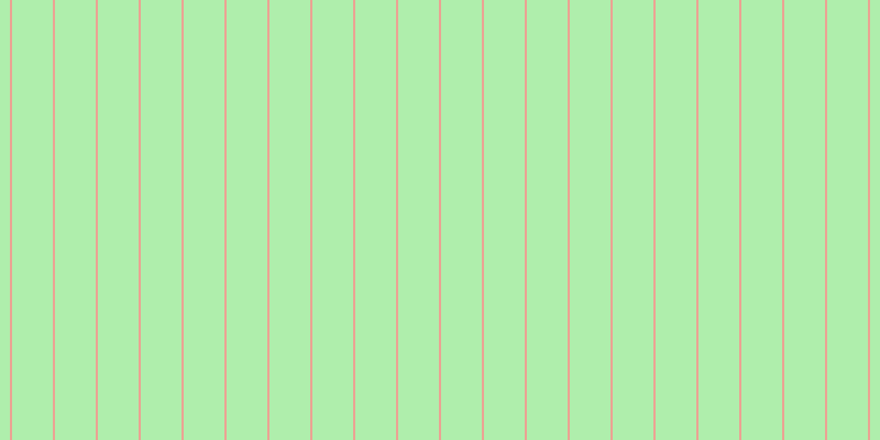 #afeeac, #eba393 vertical lines, two pixels wide, thirty-seven pixels apart