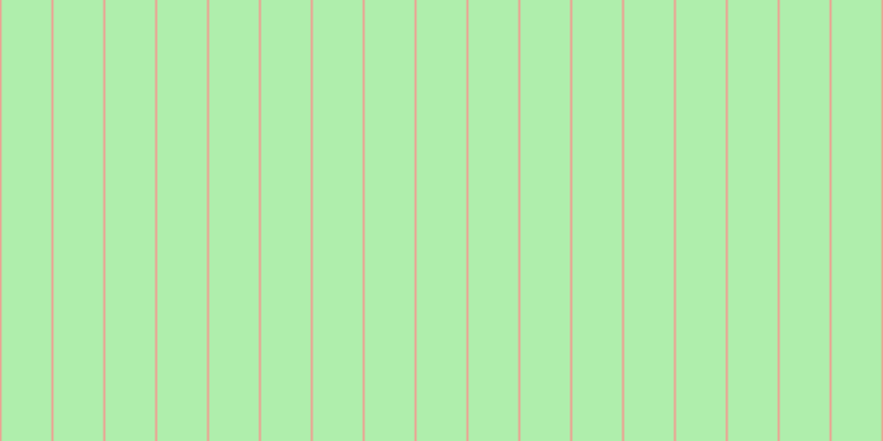 #afeeac, #eba393 vertical lines, two pixels wide, forty-five pixels apart