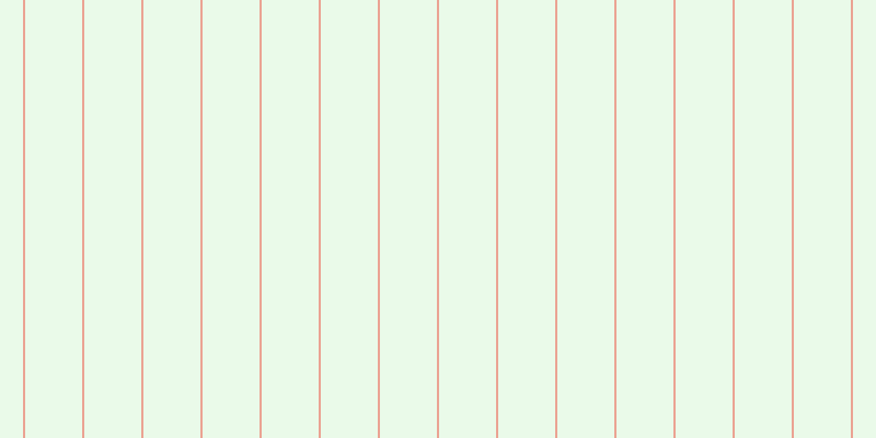#afeeac (25%), #eba393 vertical lines, two pixels wide, fifty-two pixels apart
