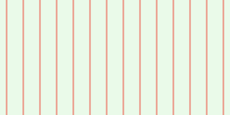 #afeeac (25%), #eba393 vertical lines, six pixels wide, fifty-two pixels apart
