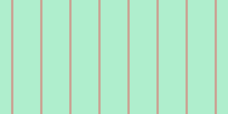 #afeecd, #caa393 vertical lines, eight pixels wide, ninety-four pixels apart
