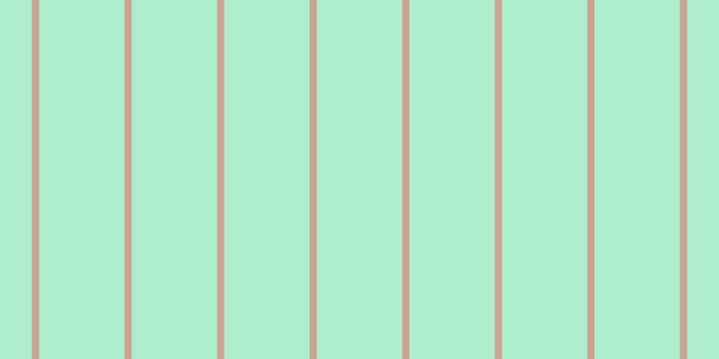 #afeecd, #caa393 vertical lines, eight pixels wide, ninety-five pixels apart
